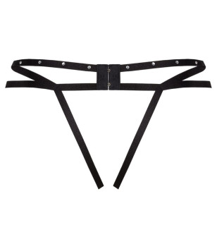 LIVCO CORSETTI FASHION - STRING NOMADE SANS CROTCHLESS NOIR