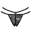 LIVCO CORSETTI FASHION - STRING NOMADE SANS CROTCHLESS NOIR