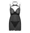 LIVCO CORSETTI FASHION - ENSEMBLE BINELLA BABYDOLL + THONG NOIR