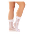 LEG AVENUE - CHAUSSETTES À VOLANTS BLANCS