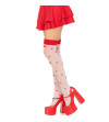 LEG AVENUE - CHAUSSETTES HAUTES CHAMPIGNON ROUGE/BLANC