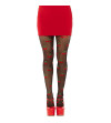 LEG AVENUE - BAS TAUPES CERISE NOIRE