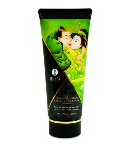 SHUNGA - CRÈME DE MASSAGE POIRE  THÉ VERT 200 ML