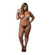 LEG AVENUE - BODYSTOCKING  ÉPAULES DÉNUDÉES NOIR GRANDE TAILLE