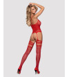 OBSESSIVE - BODYSTOCKING F214 ROUGE S/M/L