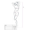 PASSION - FEMME BS014 BODYSTOCKING BLANC TAILLE UNIQUE