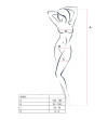 PASSION - FEMME BS031 BODYSTOCKING NOIR TAILLE UNIQUE