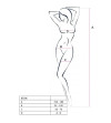 PASSION - FEMME BS036 BODYSTOCKING NOIR TAILLE UNIQUE