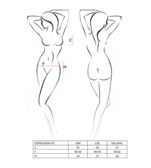 PASSION - ENSEMBLE EXPRESSION FEMME TAILLE L/XL FETISH