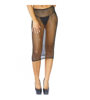 LEG AVENUE - RÉSILLE CRISTALISÉE MULTIDRESS NOIR OS