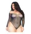 LEG AVENUE - BODYSTOCKING EN RÉSILLE CRISTALISÉE 1X-2X