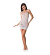 PASSION - FEMME BS063 ROBE BLANCHE TAILLE UNIQUE