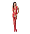PASSION - FEMME BS057 BODYSTOCKING ROUGE TAILLE UNIQUE