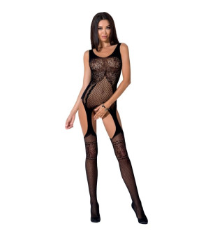 PASSION - FEMME BS061 BODYSTOCKING BLANC TAILLE UNIQUE