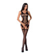 PASSION - FEMME BS066 BODYSTOCKING ROUGE TAILLE UNIQUE