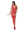 PASSION - FEMME BS069 BODYSTOCKING BLANC TAILLE UNIQUE