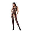 PASSION - FEMME BS072 BODYSTOCKING TAILLE UNIQUE ROUGE