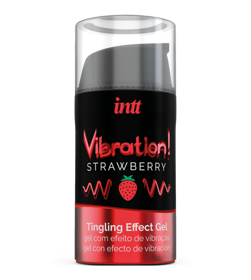 INTT - PUISSANT STIMULANT INTIME GEL VIBRANT LIQUIDE FRAISE 15 ML