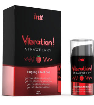 INTT - PUISSANT STIMULANT INTIME GEL VIBRANT LIQUIDE FRAISE 15 ML