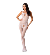 PASSION - FEMME BS078 BODYSTOCKING TAILLE UNIQUE BLANC
