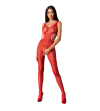 PASSION - FEMME BS085 BODYSTOCKING ROUGE TAILLE UNIQUE