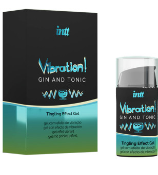 INTT - GEL VIBRATEUR LIQUIDE PUISSANT STIMULANT INTIME GIN  TONIC 15ML