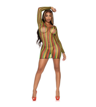 LEG AVENUE - RASTA MINI ROBE TAILLE UNIQUE