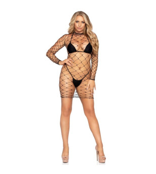 LEG AVENUE - FENCE NET MINI ROBE TAILLE UNIQUE