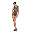 PASSION - FEMME BS086 BODYSTOCKING NOIR TAILLE UNIQUE