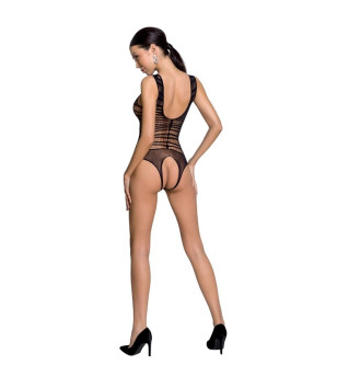 PASSION - FEMME BS086 BODYSTOCKING NOIR TAILLE UNIQUE