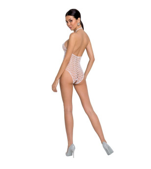 PASSION - FEMME BS087 BODYSTOCKING BLANC TAILLE UNIQUE