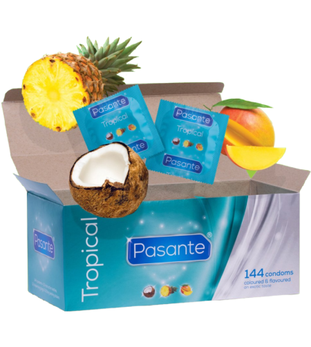 PASANTE - LES PRÉSERVATIFS SAVEURS TROPICALES 144 UNITÉS