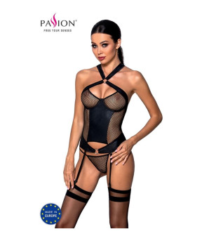 PASSION - AMANDA CORSET CUIR ÉCOLOGIQUE L/XL