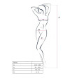 PASSION - FEMME BS031 BODYSTOCKING BLANC TAILLE UNIQUE