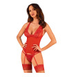 OBSESSIVE - CORSET LACELOVE ROUGE M/L