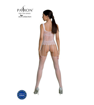 PASSION - BODYSTOCKING ECO COLLECTION ECO BS001 BLANC