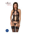 PASSION - CORSET SATARA LIGNE ÉROTIQUE ROUGE L/XL