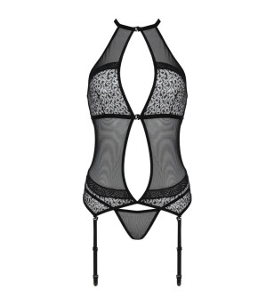 PASSION - CORSET SATARA LIGNE ÉROTIQUE ROUGE L/XL