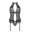 PASSION - CORSET SATARA LIGNE ÉROTIQUE ROUGE L/XL