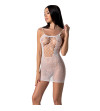 PASSION - BS096 BODYSTOCKING BLANC TAILLE UNIQUE