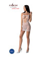 PASSION - BS096 BODYSTOCKING BLANC TAILLE UNIQUE