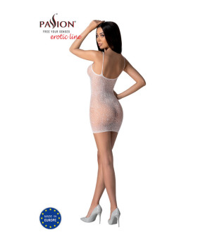 PASSION - BS096 BODYSTOCKING BLANC TAILLE UNIQUE