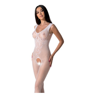 PASSION - BS098 BODYSTOCKING BLANC TAILLE UNIQUE