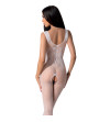 PASSION - BS098 BODYSTOCKING BLANC TAILLE UNIQUE