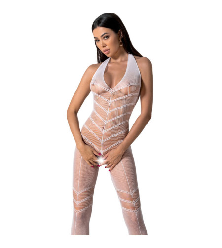 PASSION - BODYSTOCKING BLANC BS100 TAILLE UNIQUE