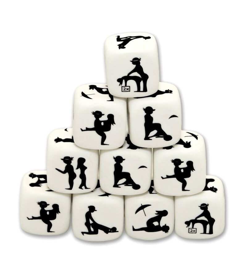 DIABLO PICANTE - DÉS DE POSE BLANCS