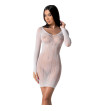 PASSION - BS101 BODYSTOCKING BLANC TAILLE UNIQUE