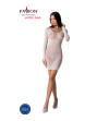 PASSION - BS101 BODYSTOCKING BLANC TAILLE UNIQUE