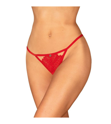 OBSESSIVE - STRING INGRIDIA CROCHLESS ROUGE XL/XXL