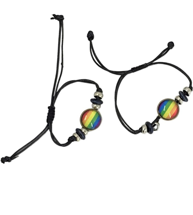 PRIDE - BRACELET CERCLE CENTRAL DRAPEAU LGBT